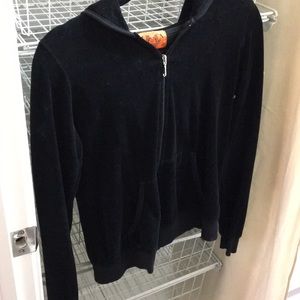 Juicy black velour hoodie